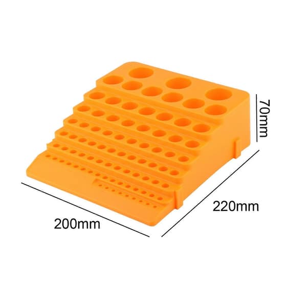 84 Slots Bor Drill Bit Dispenser Organizer Case Tilbehør Professionel Alsidig (LGL)