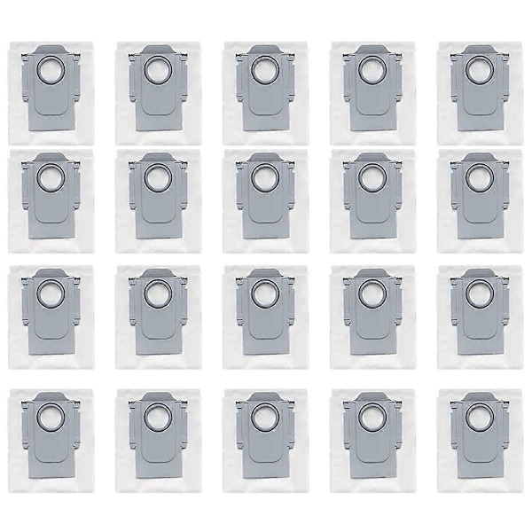20 STK. støvposer til Qrevo, Qrevo Pro, Qrevo S, Qrevo MaxV, Qrevo Master, P10, P10 Pro robotstøvsuger reservedele LGL White