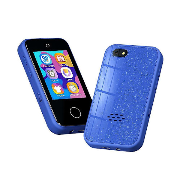 Smarttelefonleker for barn, gaver til jenter og gutter i alderen 3-8 år, Læringsleke for småbarn jy LGL A-Blue No protective cover