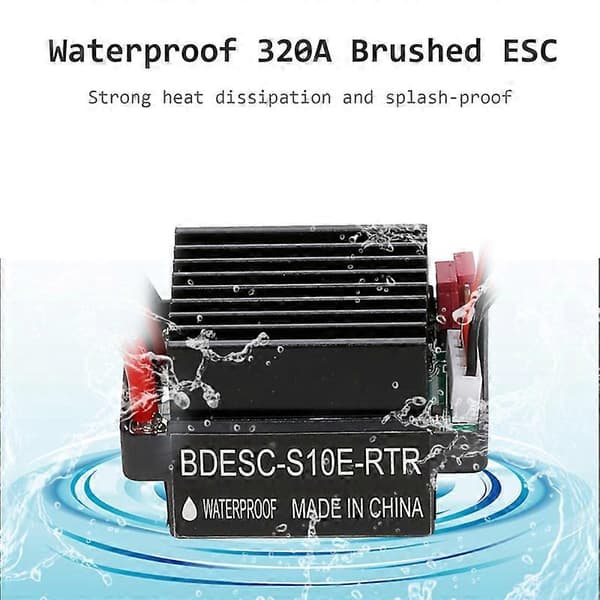 Skip & Båt 6-12V Børstet Motor Hastighetskontroller ESC 320A for RC Bil (LGL)