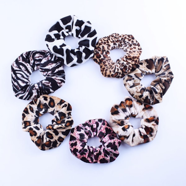 12 stk. Velvet Hår Scrunchies, hårelastikker, hårbånd, Hårbånd (LGL)