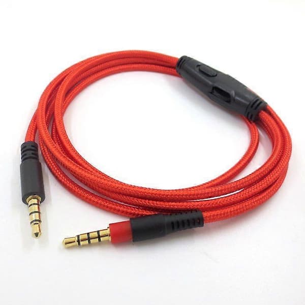 Ersättningsljudkabel för Kingston Hyperx Cloud Ii / Hyperx Cloud Alpha Hög kvalitet 1,5 meter (LGL) Black 1.5M