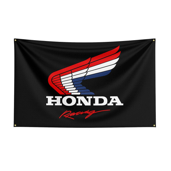 90 x 150 cm Hondas Flag Printed kilpa-moottoripyöräbanneri koristeeksi[GL] E 60 x 90cm