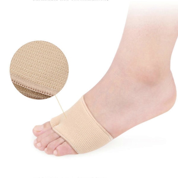 4-pack Metatarsaldynor för främre trampdynan för kvinnor och män - Hallux valgus, främre trampdynor med inbyggd mjuk gelkudde LGL khaki L