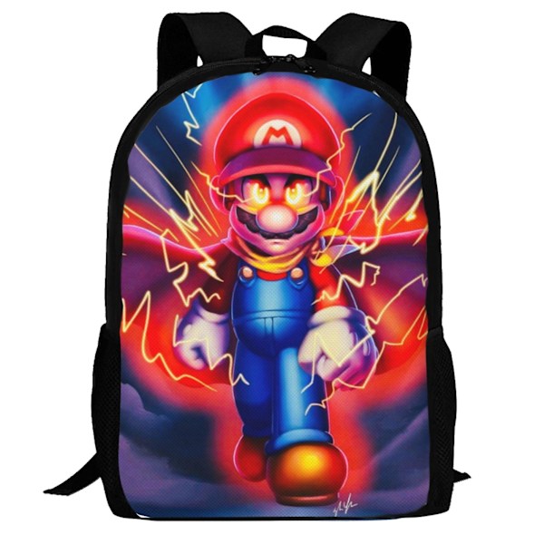 Super Mario Ryggsekk, Lett Laptop-ryggsekk, Casual Dagstursekk, Multifunksjonell Reise-ryggsekk (LGL)