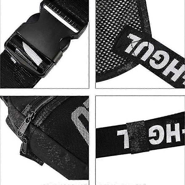 Streetwear Herre Hip-hop Brysttaske Taktisk To Stropper Rig Rektangel Utility Pack LGL