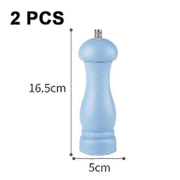 Høykvalitets Salt- og Pepperkvern i Eiketre med Justerbar Grovhet og Påfyllbar - GOOD LGL Light Sea Blue Color Box