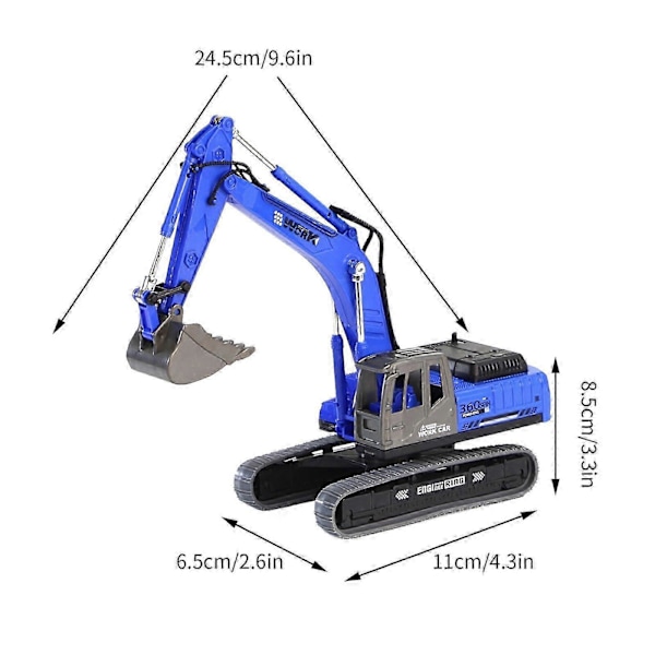 Børnelegetøjsbil Gravemaskine Model Legetøj Ingeniørkøretøj Legetøjsbil Simulation Ornament Gravemaskine Ingeniør Diecast Sæt 241228 LGL DB
