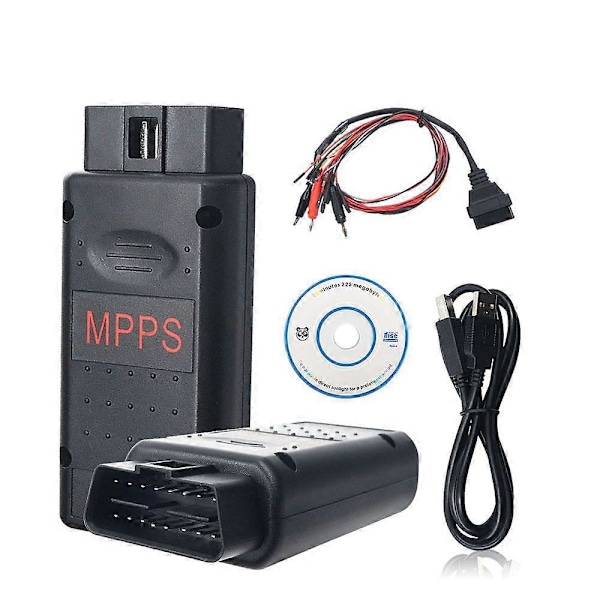MPPS V18 OBD2 Diagnostikverktyg MAIN + TRICORE + MULTIBOOT V18.12.3.8 med Breakout Tricore-kabel LGL black