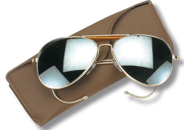 Nye Aviator Pilot Solbrillelinser Med Etui (LGL) Brown One Size