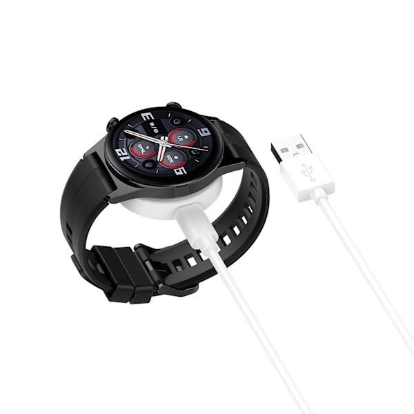 For Honor Watch GS3 Smart Watch-lader Magnetisk med Avtakbar Ladekabel Bærbar Lading Do [GGL] White Other Honor Models