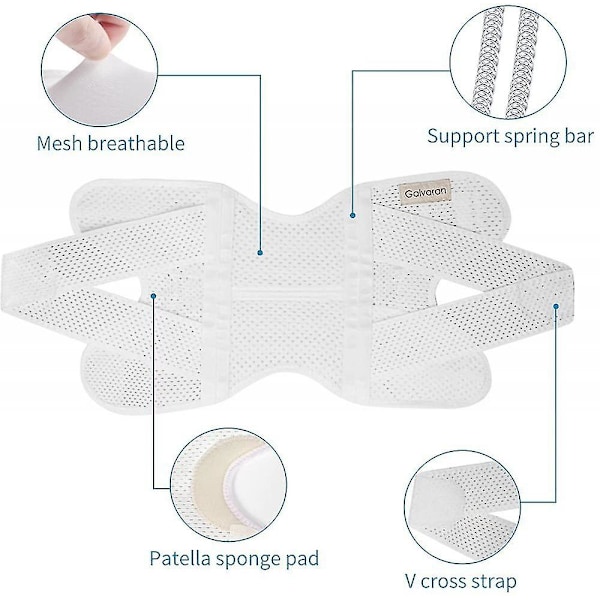 Galvaran Knebeskytter med sidestabilisatorer for meniskrifter, knesmerter, ACL, MCL, artrittskader, restitusjon, pustende justerbar knestøtte LGL XXL