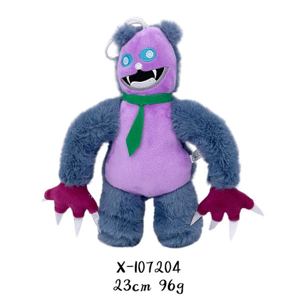 Monster Catnap Plys 15,7\" Smilende Critters Plyslegetøj, Sjovt Smilende Critters Pude Smilende Critters Plys Catnap Plys[GL] green tie