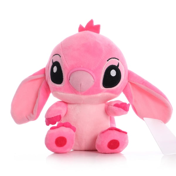 Lilo & Stitch Parmodell Cartoon Fylte Plysjdukker Anime Plysj Baby Leker Anheng Leker Jente Barn Bursdagsgave Pink 7inch