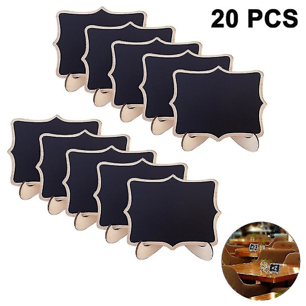 20 Pack Mini Chalkboards Signs With Liquid Chalk Marker [GGL]