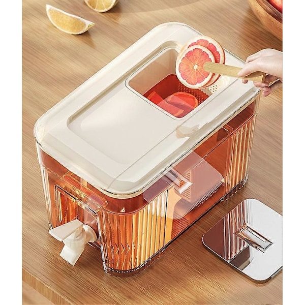 6L Koldtvandskande Is Juice Dispenser Drikkevare Dispenser til Køkken Bar (LGL)