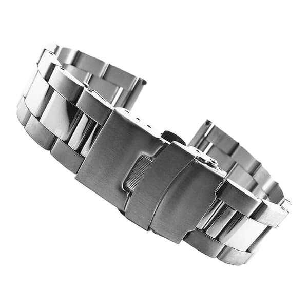 Urrem i rustfrit stål 20 mm til ure og smarture (LGL) Silver