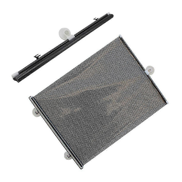Automatisk infällbar solskyddsgardin för bilruta under sommaren (LGL) Black 40x60cm