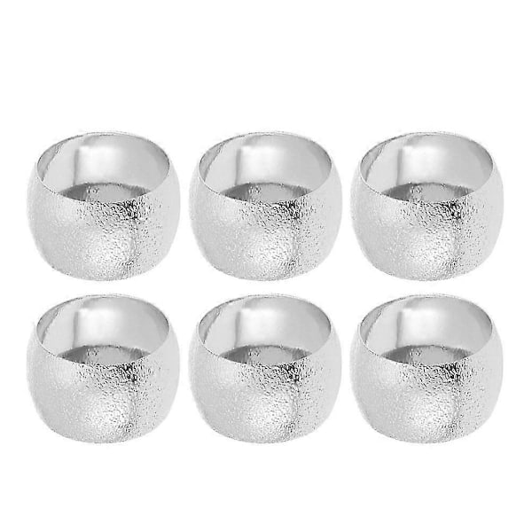 6 st Metall Servetthållare Restaurang Servettring Legering Servettring Party Servettring Legering Ring Servett (LGL)