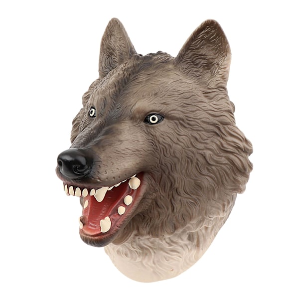 Hand Puppets Realistic Soft Rubber Wolf Rexs Toys [LGL]