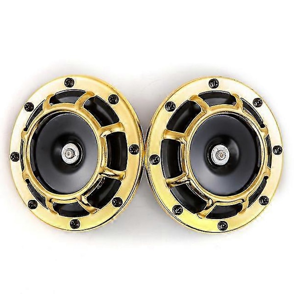 2st/set Universal Hella Super Högljudd Kompakt Elektrisk Signalhorn Kit 12v 115db För Motorcykel Bil LGL Gold