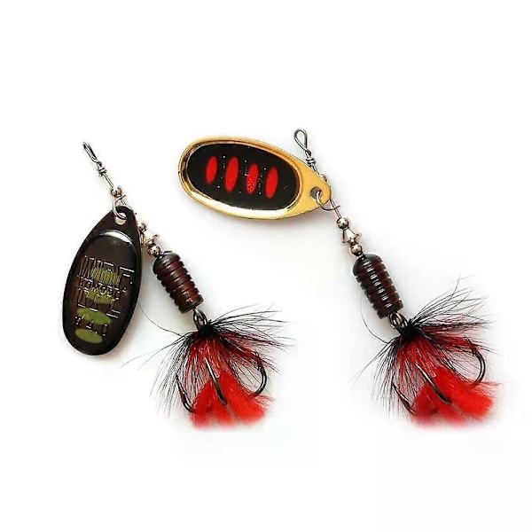Spinner sluk skje agn 1# 2# 2.5# 3# 3.5# 4# 5# Skje sluker gjedde Metall med treble kroker Kunstig bass agn Fiske sluk LGL 071 4