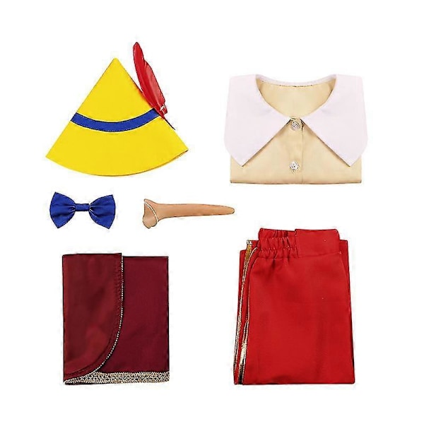 Pinocchio Pinocchio Lång Näsa Vuxna Och Barn Halloween Cosplay Scenföreställningsdräkter LGL 120cm