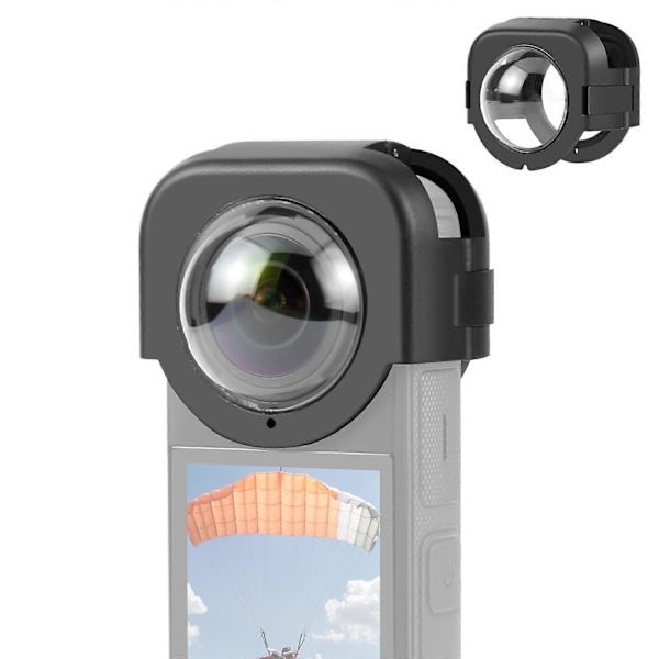 Insta360 X4 PULUZ -objektiivin suojus, napsautettava, suojakansi (musta) LGL Black