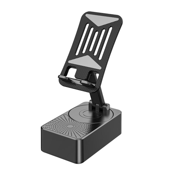2-in-1 Pöytämallinen matkapuhelinpidike langaton kaiutin stereo surround basso äänikaiutin makuuhuoneeseen kotiin kannettava muotoilu Bluetooth-yhteys LGL Black