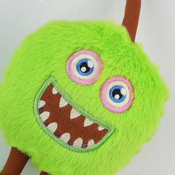 My Singing Monsters pehmolelut vihreä Furcorn pehmeä täytetty nukke lasten syntymäpäivälahja (LGL)