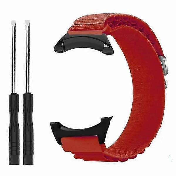 22mm Nylon Loop Urrem til Suunto Core - Justerbar håndledsrem med stik (LGL) Red