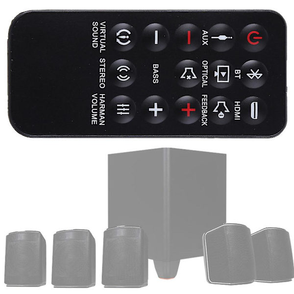 Slitstark svart Sb350 fjärrkontroll för Cinema Sb250 Stv250 Stv350 Stv280