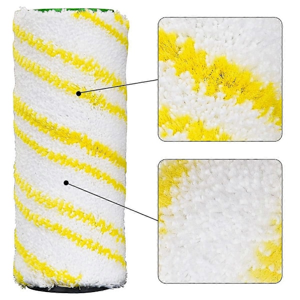 Erstatningsruller 2.055-006.0 for Karcher FC3 FC5 FC7 EWM2 Trådløs (Gul) (LGL)