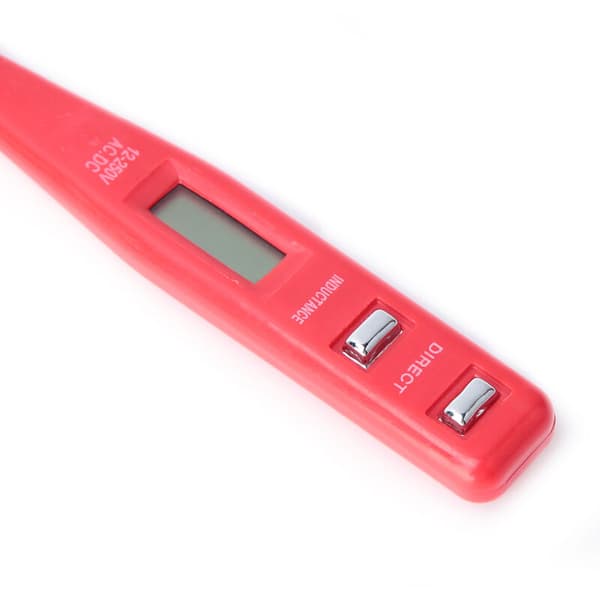 Testpen, spændingstester, induktiv tester, berøringsfri digitalt display, elektrisk LED-panel til AC og DC (LGL)