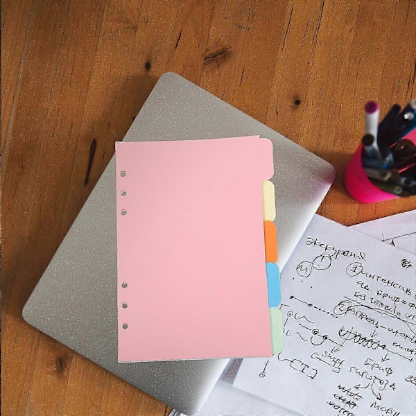Farverig notesbog A6 Planner Indlæg A6 Ringbind Ringe A5 Planner Indlæg (LGL)
