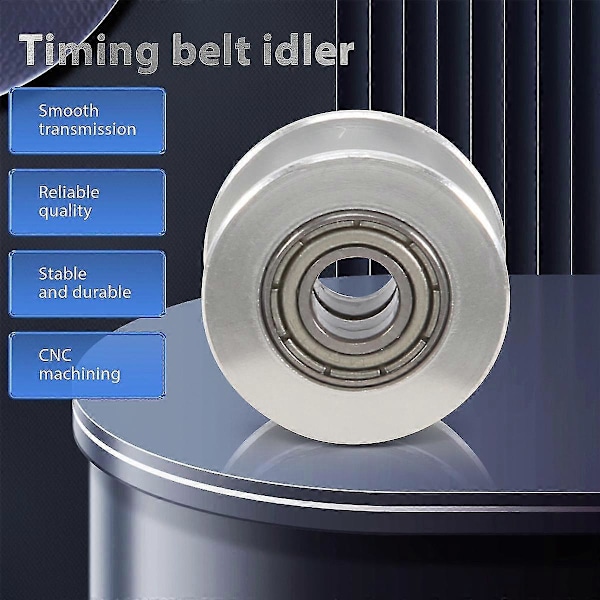 GT2 20 Tandlöst Hål 5mm Aluminium Kamrem Rulle För 3D-skrivare 6mm Bredd Kamrem (p LGL Silver