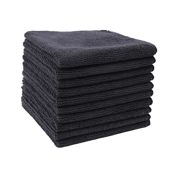 7 kpl Mikrokuituinen Puhdistusliina Puhdistuspyyhe Monitoiminen Tiskirätti Mikrokuitupyyhkeet Keittiöön Astioille Autolle Kotiin Toimistoon LGL Black 30cmx30cm