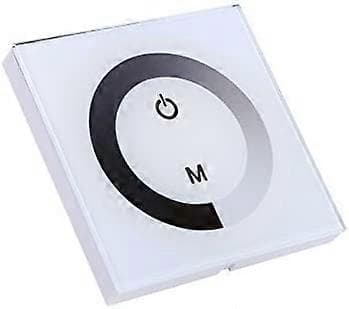 DC 12-24V LED Touch Vægpanel Controller med Lysstyrkeændring Lysdæmperkontakt til Justering af Lys (Farve: Hvid) (LGL)