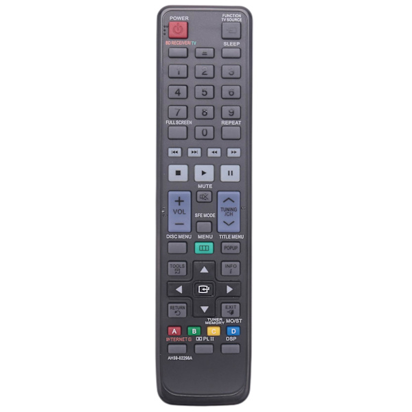 Ah59-02298a Vaihdettava Kaukosäädin Soveltuu Kotiteatterijärjestelmään Blu-ray Htc5500 Htc6500 H [LGL] black