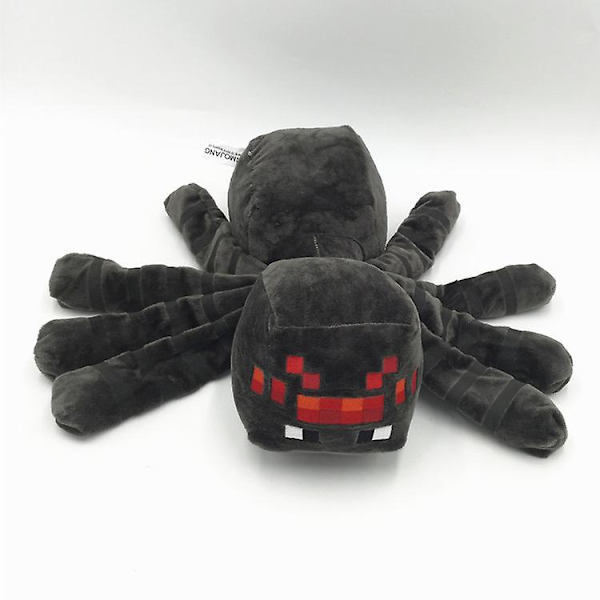 Minecraft Around Plys Dyr, Legetøjshænder, Søde Plys Dyr, 30cm Stor Edderkop[GL]