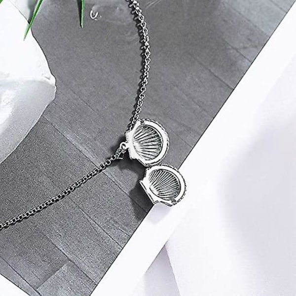 Simpukankuorikaulakoru riipuksella naisille ja tytöille, merellinen ranta simpukankuori tyyli, säädettävä ketjukaulakoru koru (LGL)