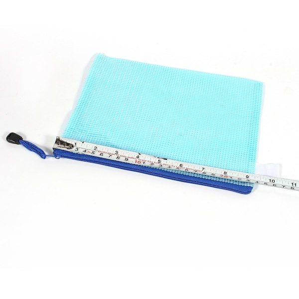 A5 Plastposer med Glidelås Dokumentmappe Beskyttende Poser (Blå) (LGL)