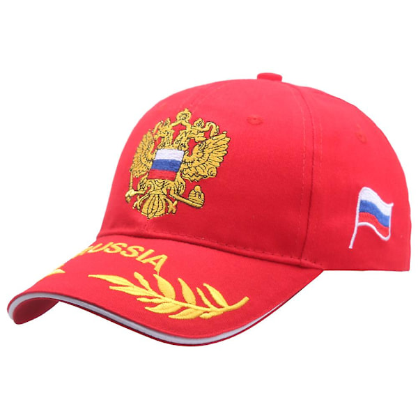 Russisk Emblem Baseball Caps Unisex Brede Broderte Bomulls Snapback (LGL) White Adjustable