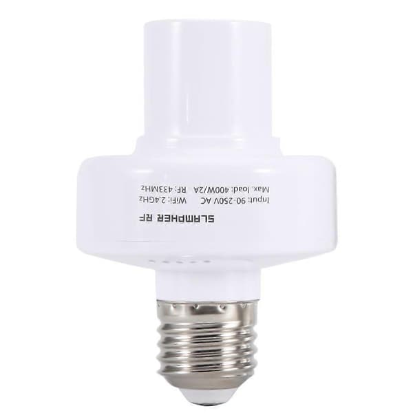 E27 Wifi Smart Lys Lampe Sokkel Pæreholder Fatning Support til Android ios RF 433MHZ (LGL)