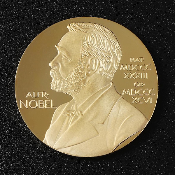 Alfred Bernhard Nobel Mindemedalje Samling Gave Souvenir Kunst Metal Anti (LGL)