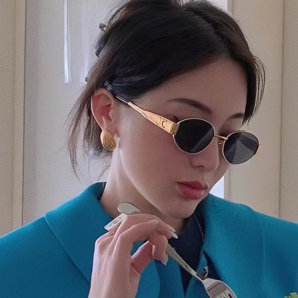 2023 Nya mode Arc de Triomphe Retro Oval Ram Sunglasses