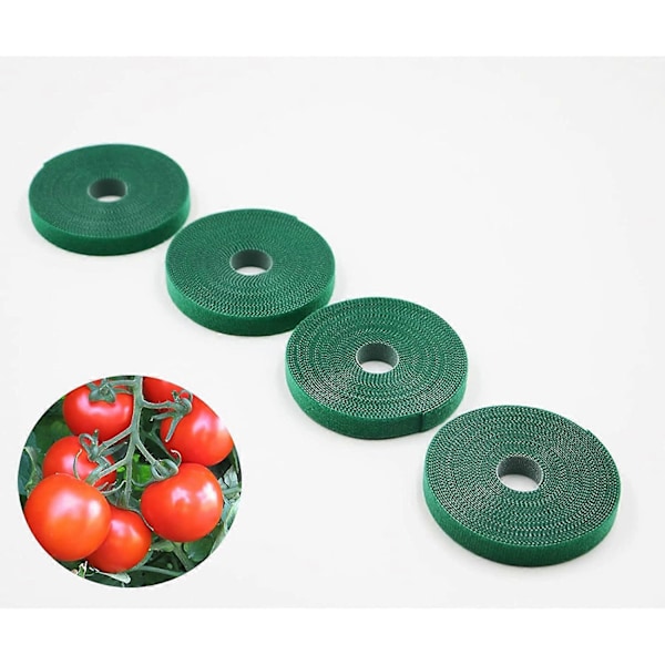 Växtband, Trädgårdsband, Återanvändbart Växtband, Kardborreband, Mjuka Växtband Växtstöd, Tomatband, Vinbandsband, 5m Längd x 4st (LGL)