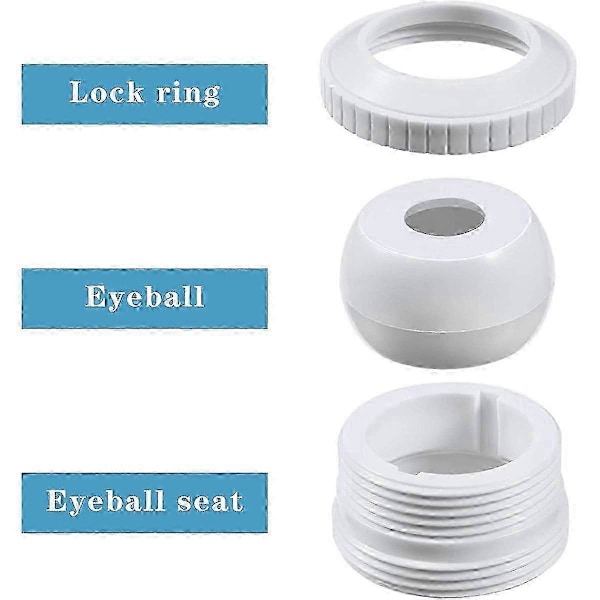 Pool Spa 1/2 tomme Åbning Hydrostream Retur Jet Fitting SP1419C med 1-1/2 tomme MIP Gevind Udskiftning SP1419C (5 STK) LGL