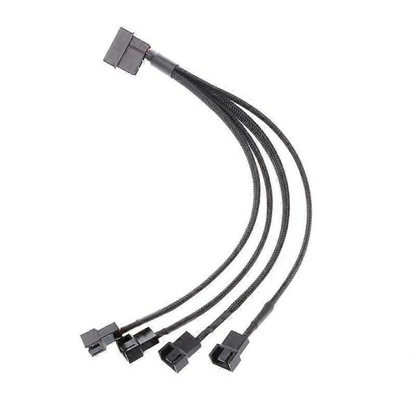 Fläktsplitterkabel Molex 4Pin Hane till Dator CPU PWM D Port 3Pin/4Pin (LGL)