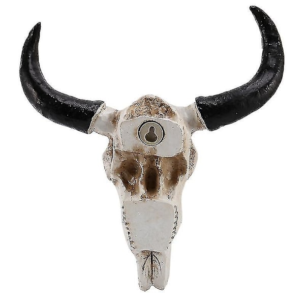 Hartsi Longhorn Lehmän Pää Seinäkoriste 3d Eläin Veistos Hahmot Käsityöt Sarvet Koriste [LGL]